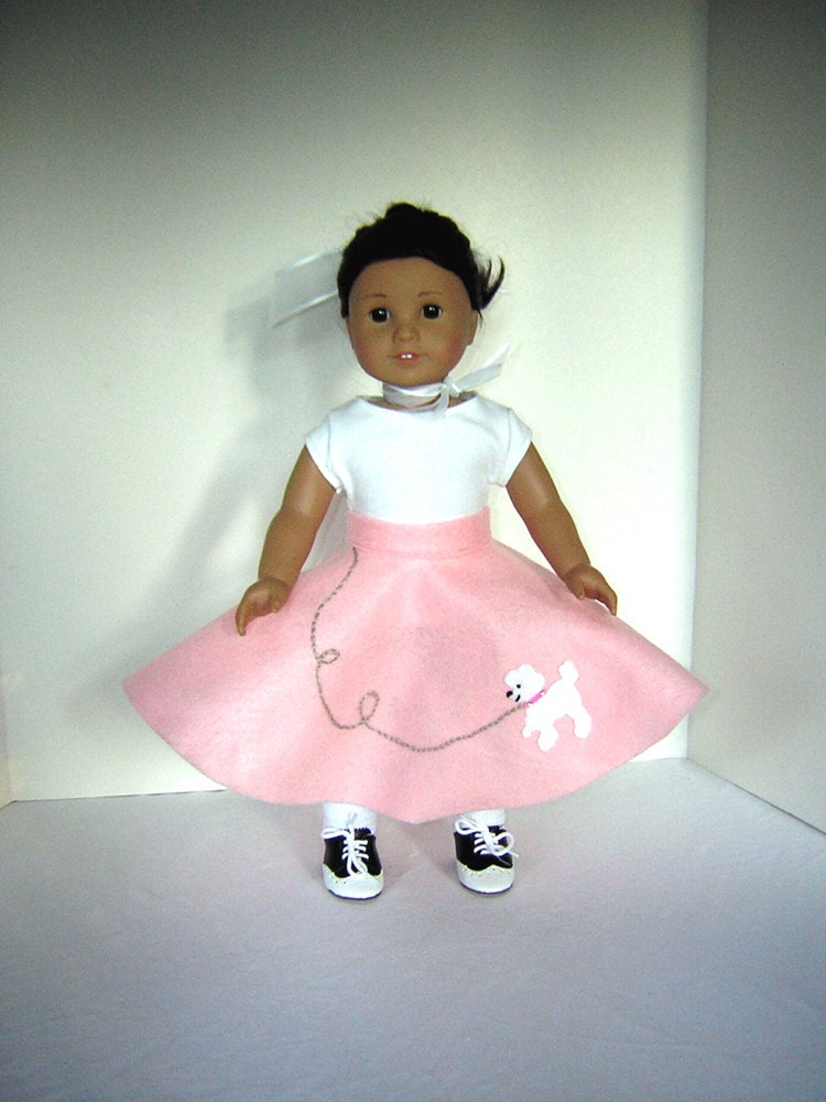 Poodle Skirt for American Girl Doll and other 18" Dolls