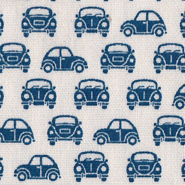 Cars white - Japanese Medium-Weight Cotton Fabric - Half Yard
