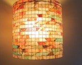 COFFEE FILTER ART - Chandelier Lighting Colorful Eco Lighting Pendant Light Hanging Pendant Hanging Light Paper Lamp Shade Drum Shade
