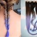 Handmade Ombre Dip Dyed Hair Extensions, Tye Dye Tips, 20-22 inches long, Clip In Hair Extensions, Hippie Hair, Pastel Festival Hair