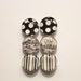 Toile Black & White Glass Magnets