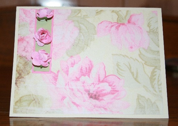 Rose-Embellished Card 20120082