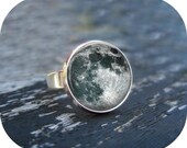 Full Moon Ring : Silver Ring. Art. Ring. Moon. Space. Universe. Handmade Jewelry. Jewellery. Lizabettas