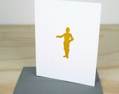 Star Wars C3PO Letterpress Card