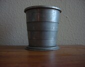 Vintage collapsible aluminum travel cup