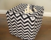 pouf chevron black and white floor pouf modern floor ottoman/ seating/unique side table zig zag pouf