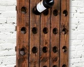 Rustic Wine Rack Riddling Style Wall Hanging