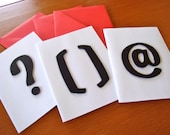 Punctuation Stationery (Set of 3 Cards/Envelopes)