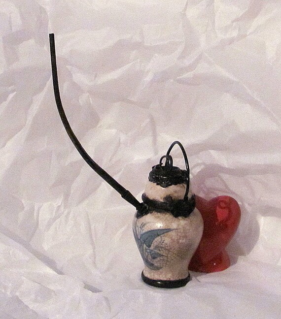 Antique Oriental Opium or Tobacco Water Bowl Pipe by YourHeart