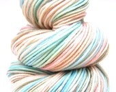 Hand Dyed Yarn - Superwash Merino, Vintage DK Yarn in Seashell - Preorder.