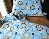 Baby Boy Toddler Fleece Bedding Set  'Blowing Bubbles' Handmade Fleece Sheets Fits Crib and Toddler Beds