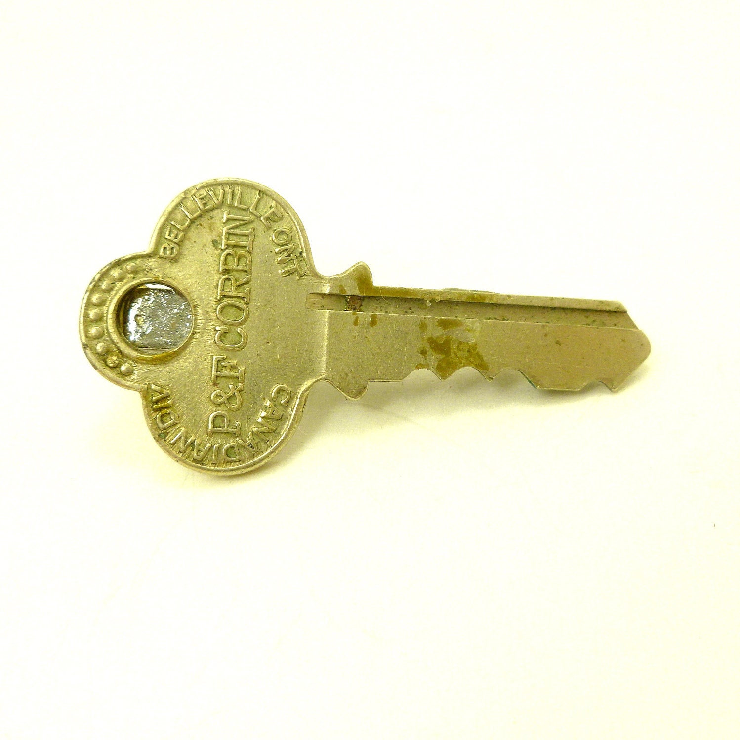 Skeleton Key Tie Clip, Steampunk Men's Tie Tack