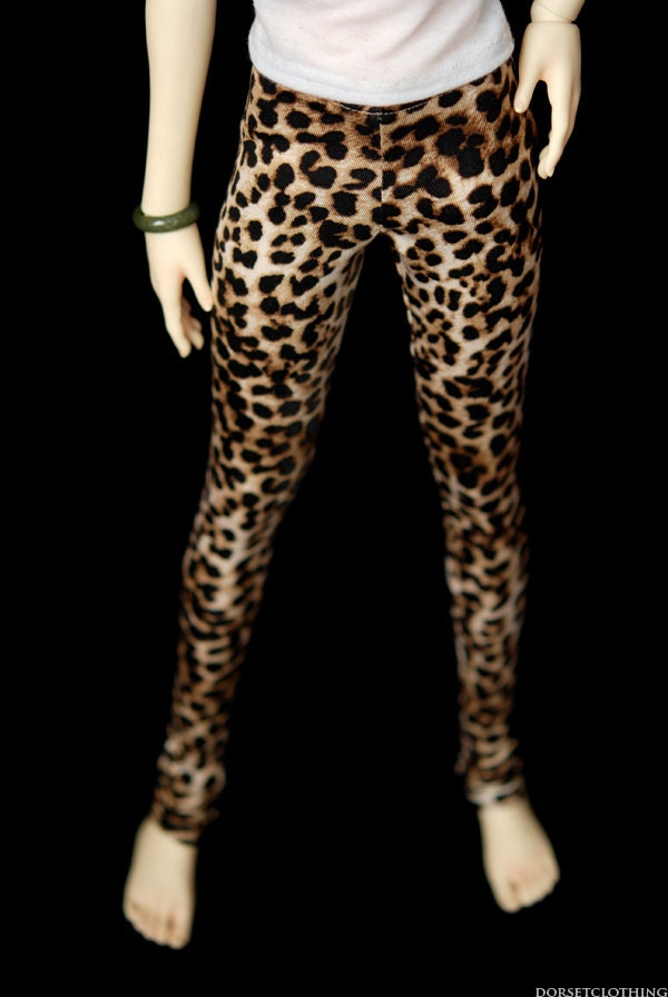 Super Gem Leopard Print Leggings For SD Ball Jointed Dolls