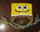 Sponge Bob Beanie Sizes 1 to 4 years