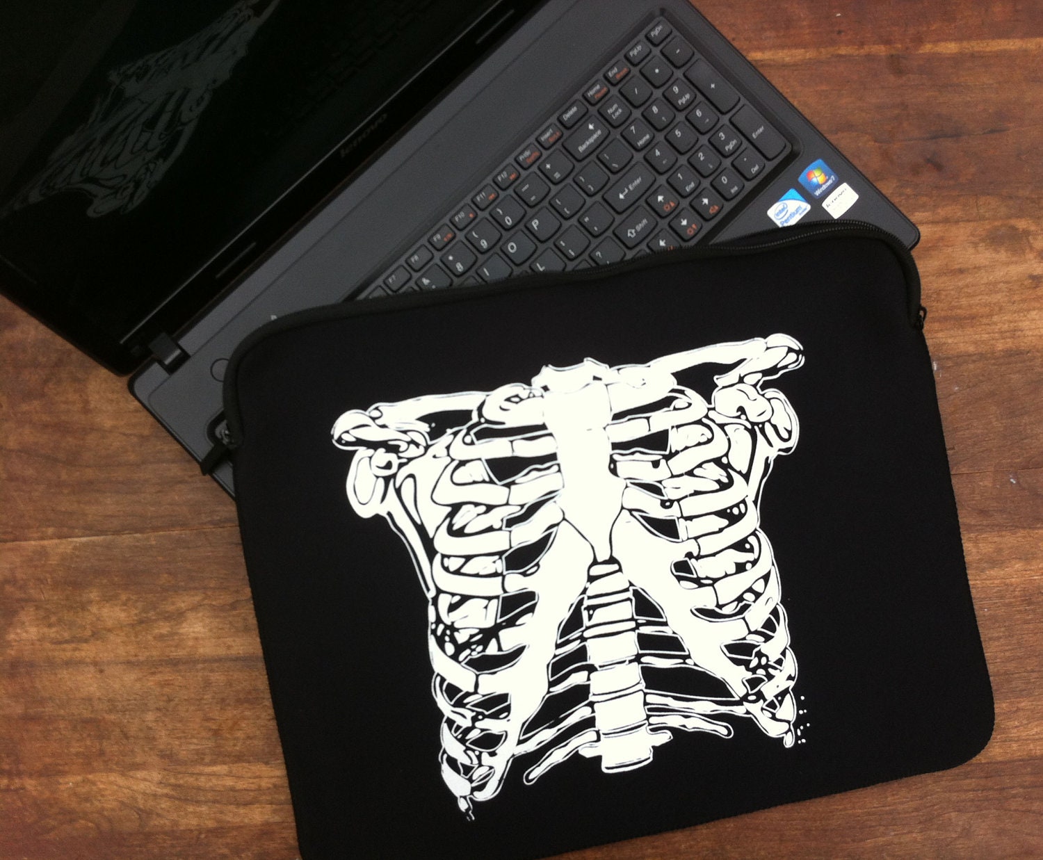 Rib Cage Neoprene Laptop Sleeve - 15 inch