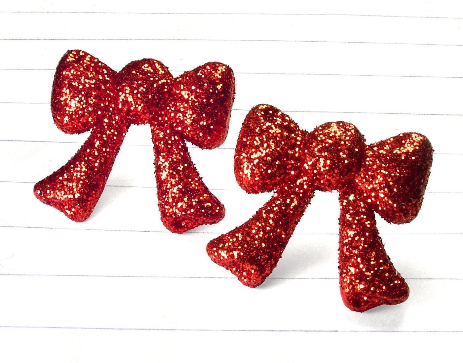 red bow earrings - bow earrings - bow studs - bow jewelry - red earrings - red studs - red jewelry - ruby earrings - ruby studs - valentine
