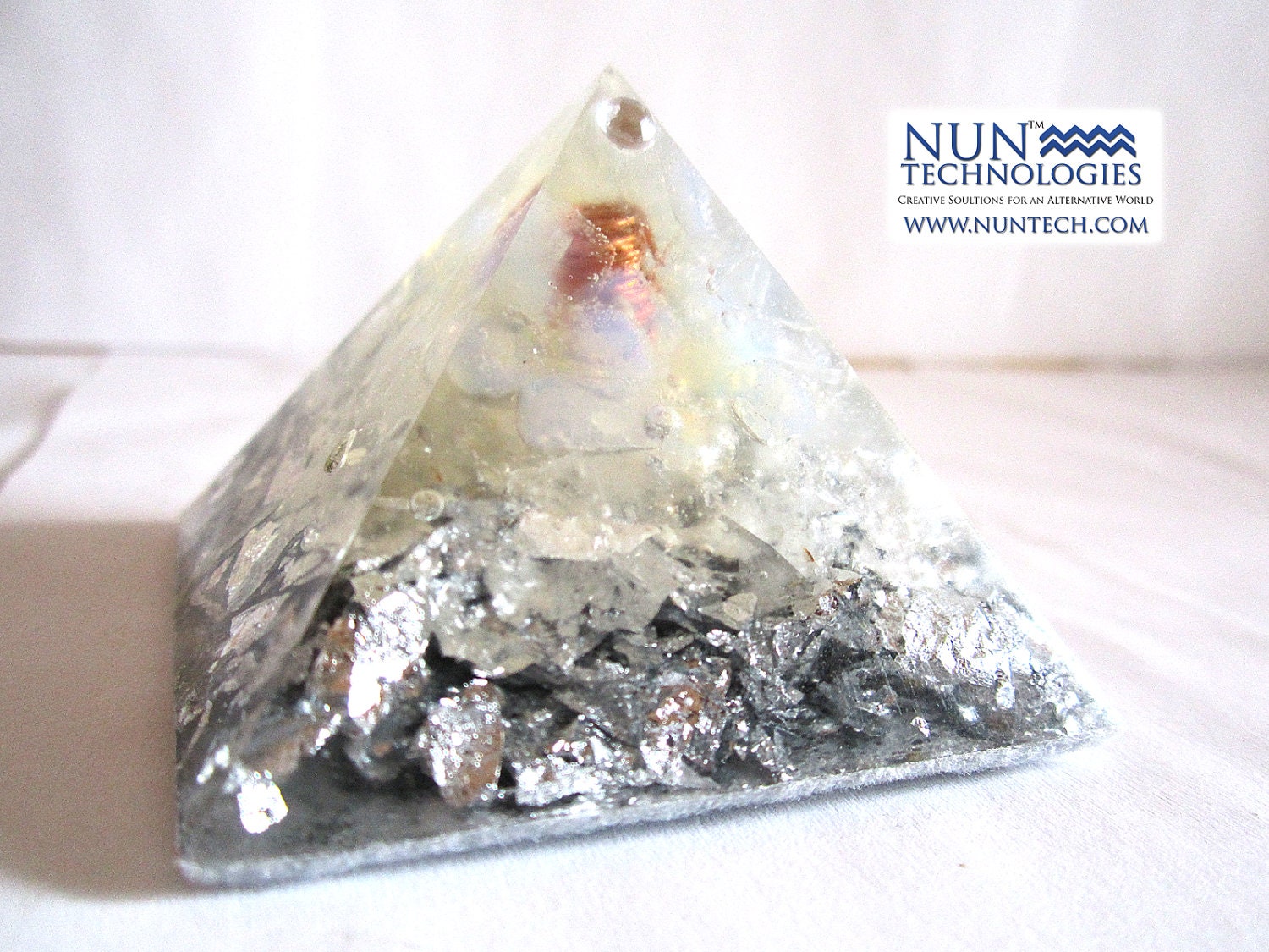 Mystic Moon Feminine Goddess Crystal Orgone Pyramid By DR NEB HERU