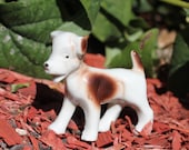 Vintage Ceramic Dog Figurine Made In Japan