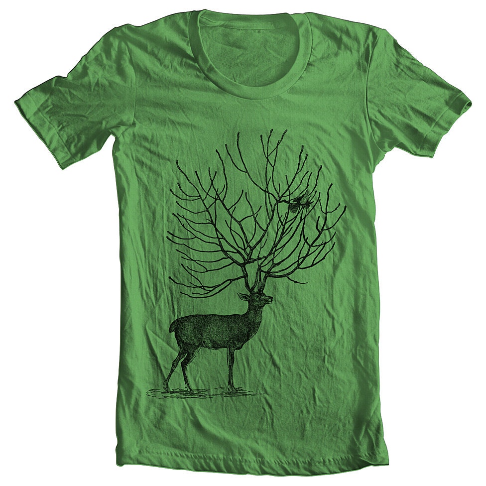 Men's T Shirt Deer American Apparel XS, S, M, L, XL 10 COLORS