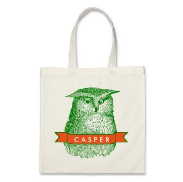 Boy Personalized Tote Bag or Party Favor - Wise Owl Personalized Tote ...