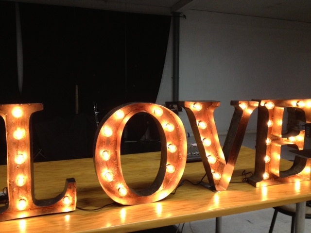 Marquee letters 24 inch tall for one leter or number sign