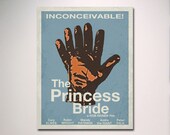 The Princess Bride Minimalist Movie Poster / Media Room or Movie Room Art