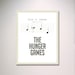 Rue's Song Hunger Games Inspired Poster 11" x 14" in White