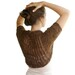 Chocolate Brown Shrug  -  Knit Bolero - Sweater - Vest -  Spring Fall Winter Fashion - Women Teens Accessories