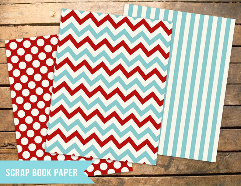 Little Man Mustache Matching Scrapbook Scrap Book Papers Il_170x135