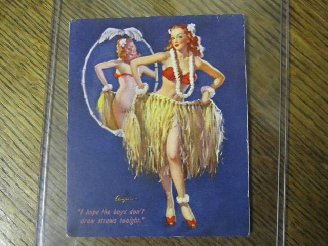 Vintage Trading Card -Gil Elvgren.
