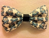 Megaman Themed Fabric Hair Bow