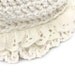 Hand Crocheted Newborn Ruffled Cloche Hat in Soft Cream with Broderie Anglais Trim - Great PHOTO PROP idea from Cwtch Bugs - UK Seller