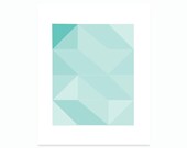Modern Abstract Art Geometric Wall Art Blue Home decor Geometric Patterns 8x10 Studio Decor Art Print Monochrome Shades Of Blue