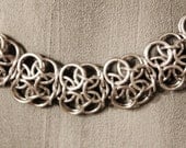 Silver-Colored Aluminum Chainmail Choker