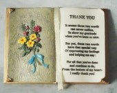 Thank You Plaque - Thank You Gift - Thank You Poem - Vintage Wall or Desk Decor