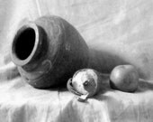 Hand made Pencil Graphite Drawing Still Life on 18x24" Bristol Paper Charcoal