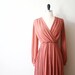 Vintage Dress Japanese 70s Bitter Sweet Blush Pink Dress