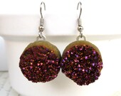 drusy druzy dangle earrings Valentine's Day Gift