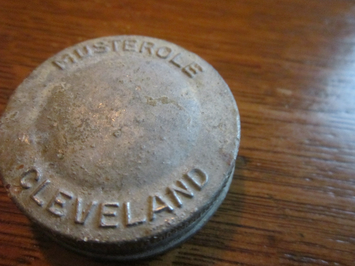Vintage Cover Musterole Jar Cover 1 5/8 Cleveland