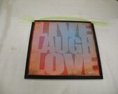 Live Laugh Love Wooden Wall Art Sign Girls Bedroom decor Signs Dorm room teens