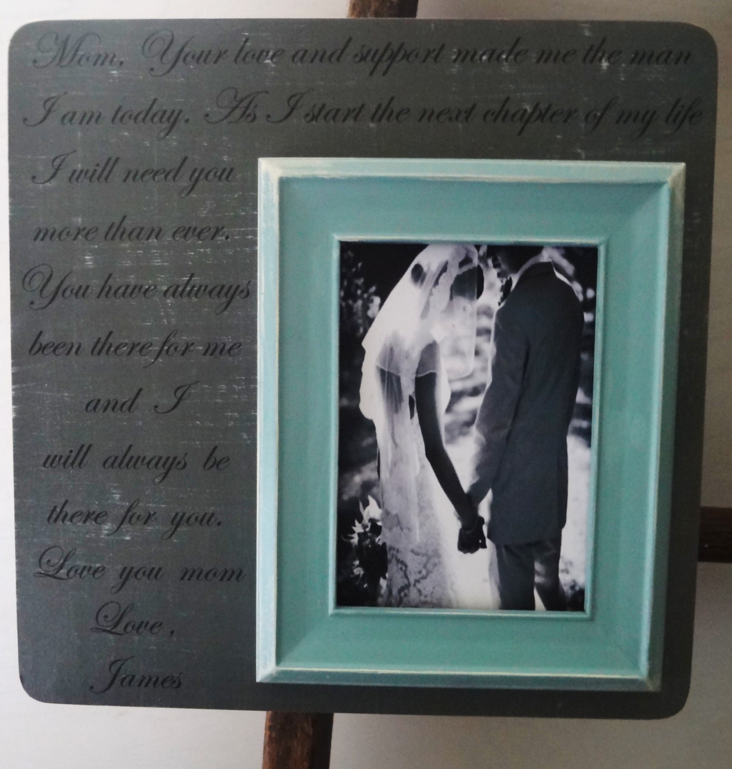 Personalized Frame 13 x 13 For Mom Wedding Day Gift from Groom Bride Birthday Anniversary New Baby