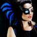 Illyria Feather Headdress - For Maya - Custom Eye Patch Feather Headdress
