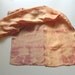 Silk Scarf Shibori Hand Dyed Soft Orange Brown