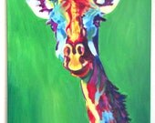 Abstract Giraffe painting