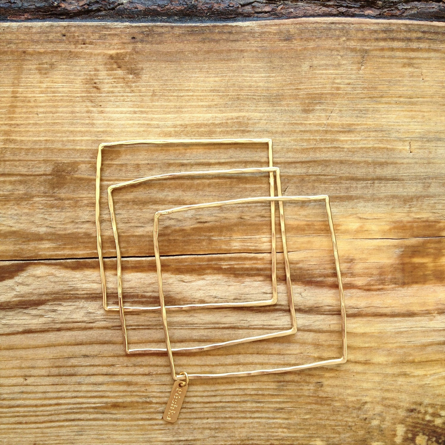 Square bangle bracelets in gold, gold square bangle bracelets, bangle bracelets