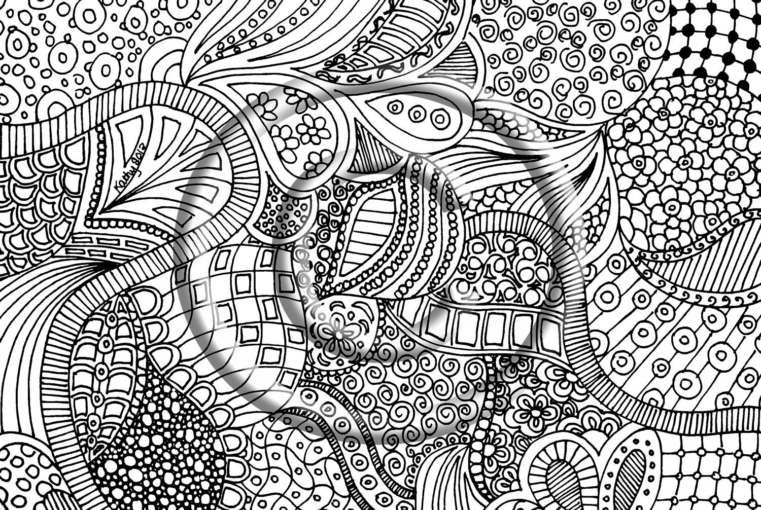 zentangle coloring book pages - photo #24