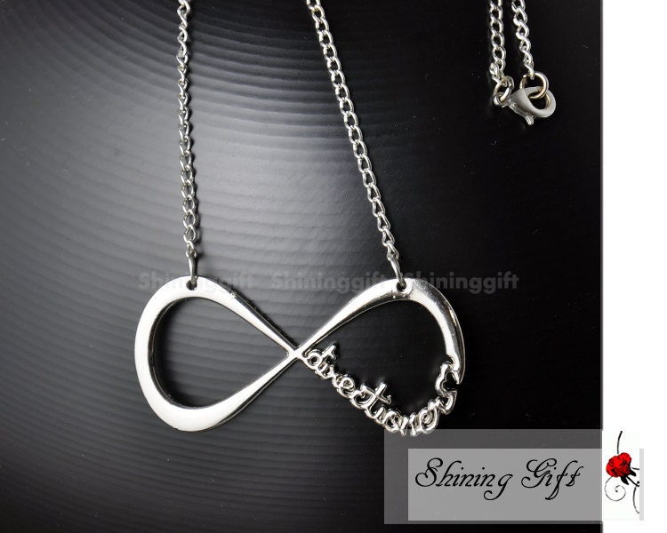 One Direction Necklace Directioner Infinity Necklace, INFINITY FOREVER DIRECTIONER