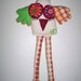 Recycled fabric toy / stuffed bird toy. by Gizabelle4kids on Etsy