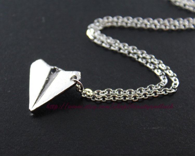 One Direction,Paper Airplane Necklace, Harry Styles Airplane Necklace
