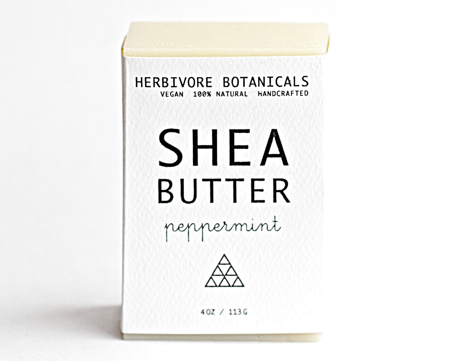 Shea Butter Soap. Peppermint. Handmade Vegan Soap. 100% Natural. Cold Process.